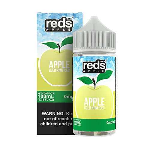 Reds Apple Gold Kiwi Iced by 7 Daze 100ml $13.75 | West Coast Vape Supply Reds Apple Gold Kiwi Iced by 7 Daze 100ml $13.75 | West Coast Vape Supply
