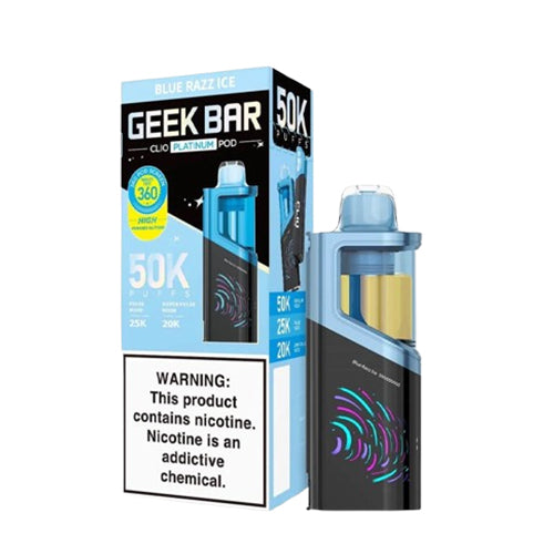 Geek Bar Clio Platinum 50K Pods - Blue Razz Ice