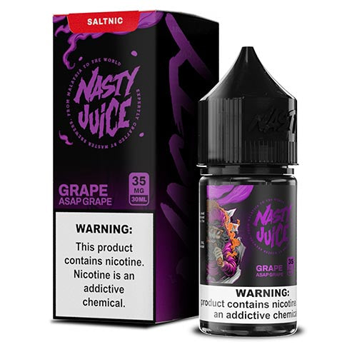 ASAP Grape Salt by Nasty Juice 30ml $13.99 100% Authentic | West Coast Vape Supply ASAP Grape Salt by Nasty Juice 30ml $13.99 100% Authentic | West Coast Vape Supply