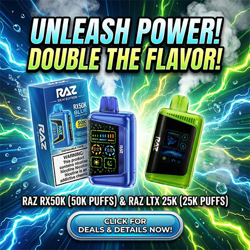RAZ RX50K Disposable Vape 50000 Puffs ⋆ $25.99