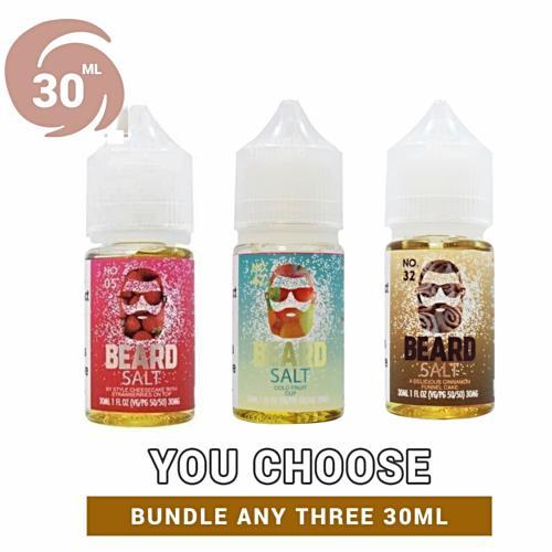 Beard Nicotine Salts Pick 3 30ml (90ml) $34.99 Beard Nicotine Salts Pick 3 30ml (90ml) $34.99