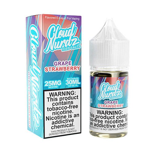 grape ice vape juice salt nic Grape Strawberry Ice by Cloud Nurdz Salt 30ml ⋆ $11.75