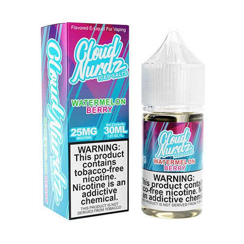 Watermelon Berry Ice by Cloud Nurdz Salt 30ml $11.75 | West Coast Vape Supply Watermelon Berry Ice by Cloud Nurdz Salt 30ml $11.75 | West Coast Vape Supply