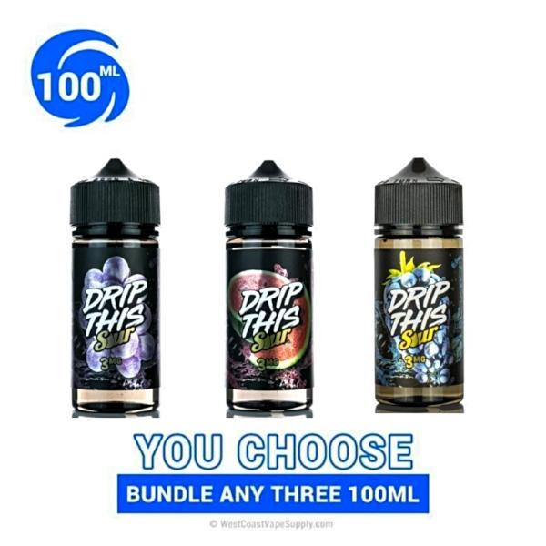 Drip This Sour Eliquid 100ml Vape Juice Bundle (300ML) $29.99 Drip This Sour Eliquid 100ml Vape Juice Bundle (300ML) $29.99