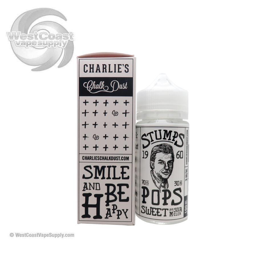 Charlie's Chalk Dust Stumps "Pops" Eliquid 100ml Ejuice $14.99 Charlie's Chalk Dust Stumps "Pops" Eliquid 100ml Ejuice $14.99