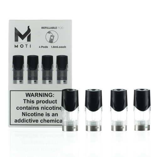 MOTI Vape Replacement Pods 4-Pack Cartridges Vape Pods $14.99 MOTI Vape Replacement Pods 4-Pack Cartridges Vape Pods $14.99