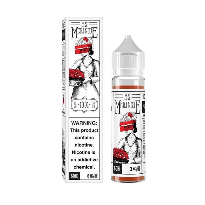 Ms Meringue Strawberry by Mr Meringue E-liquid 60ml $13.75 Ms Meringue Strawberry by Mr Meringue E-liquid 60ml $13.75