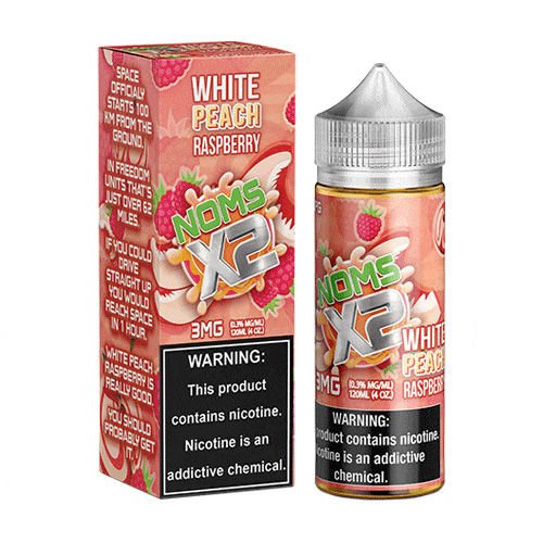 noms 100 vape juice White Peach Raspberry by Noms X2 120ML ⋆ $12.95