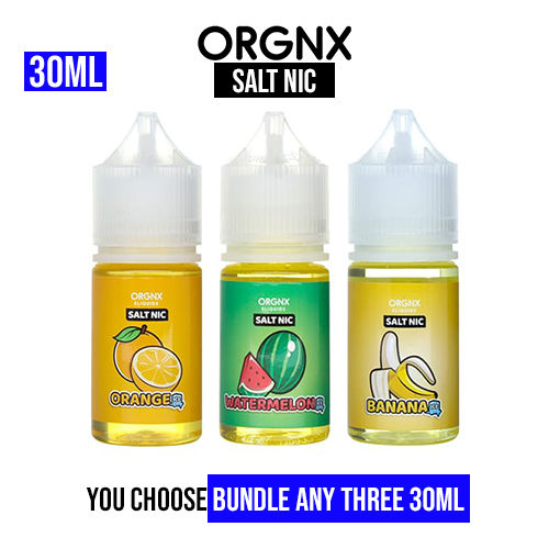 ORGNX Salt Nic 30mL Pick 3 Bundle $39.99 ORGNX Salt Nic 30mL Pick 3 Bundle $39.99
