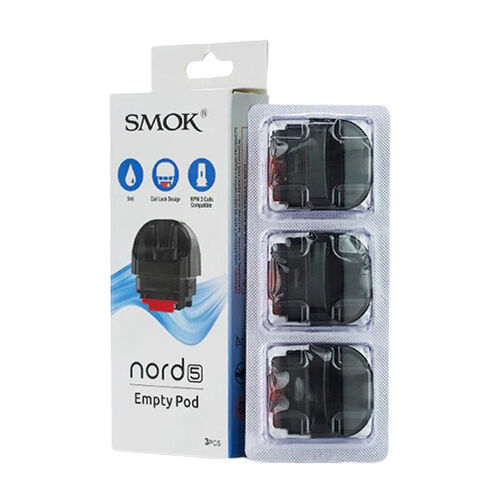 SMOK Nord 5 Replacement Pods 3-Pack 100% Authentic | West Coast Vape Supply SMOK Nord 5 Replacement Pods 3-Pack 100% Authentic | West Coast Vape Supply