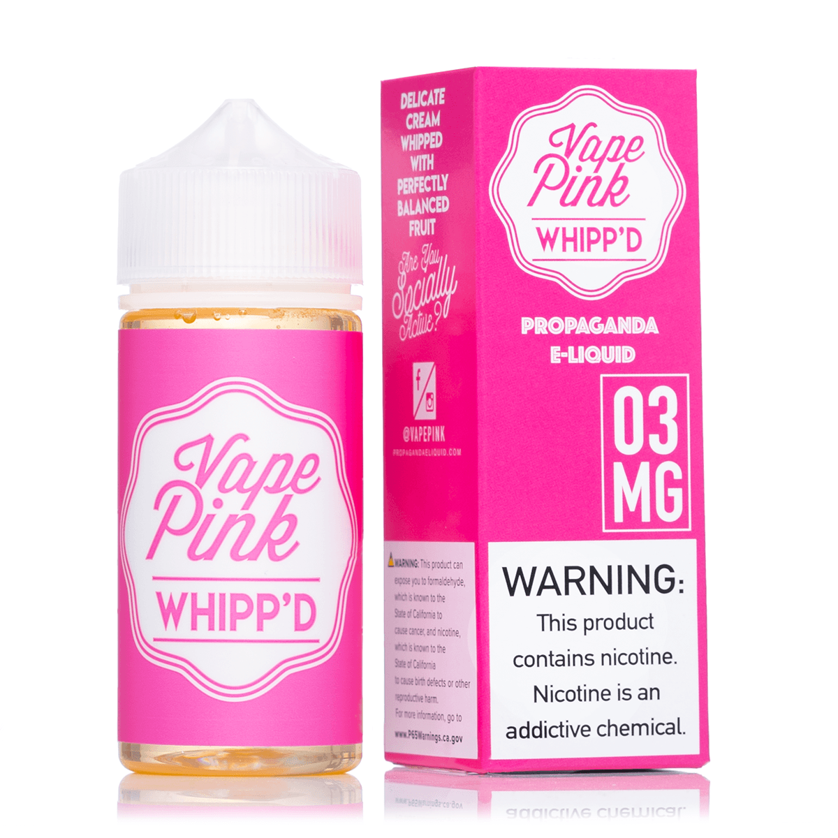 Vape Pink Whipp'd 100ml $9.99 Vape Pink Whipp'd 100ml $9.99
