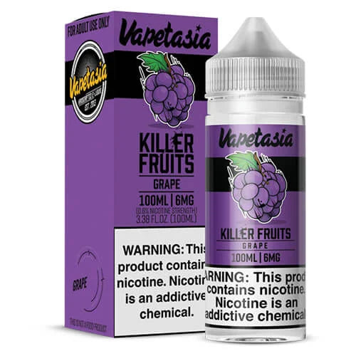 Killer Fruits Grape by Vapetasia 100ml $12.75 100% Authentic | West Coast Vape Supply Killer Fruits Grape by Vapetasia 100ml $12.75 100% Authentic | West Coast Vape Supply