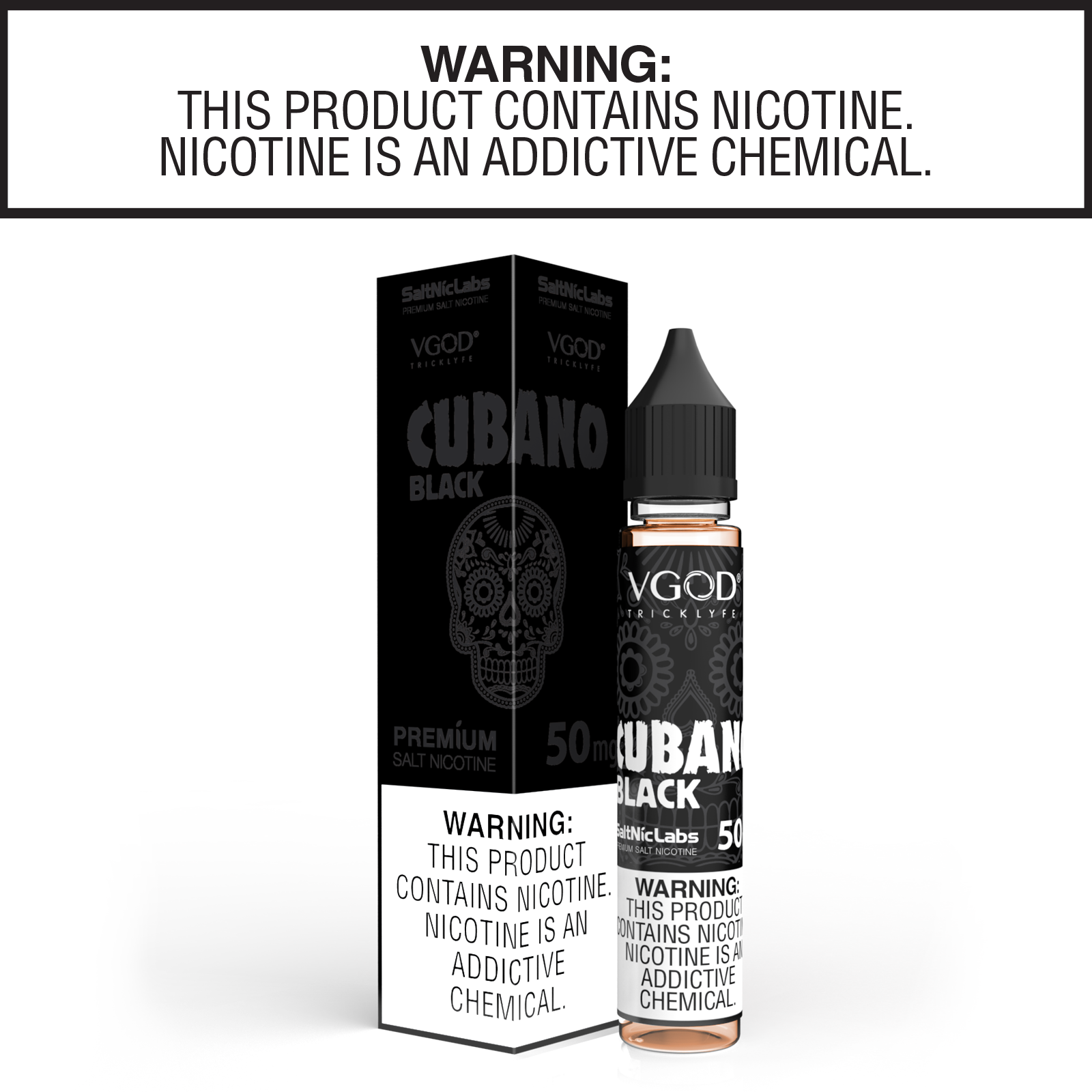 Cubano Black by VGOD Nic Salt Collection 30ml