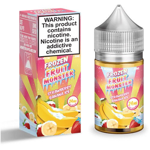 Strawberry Banana Ice by Frozen Fruit Monster Salt $11.99 | West Coast Vape Supply Strawberry Banana Ice by Frozen Fruit Monster Salt $11.99 | West Coast Vape Supply