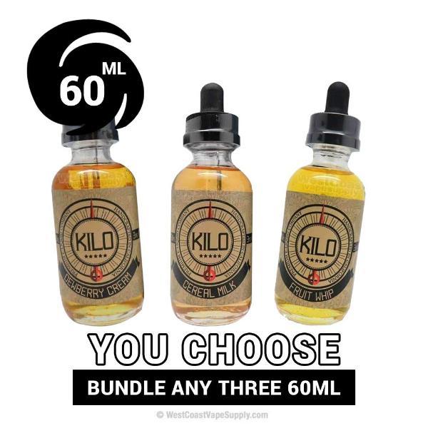 Kilo Vape Juice 60ml Pick 3 Bundle | Ejuice | Eliquid Kilo Vape Juice 60ml Pick 3 Bundle | Ejuice | Eliquid