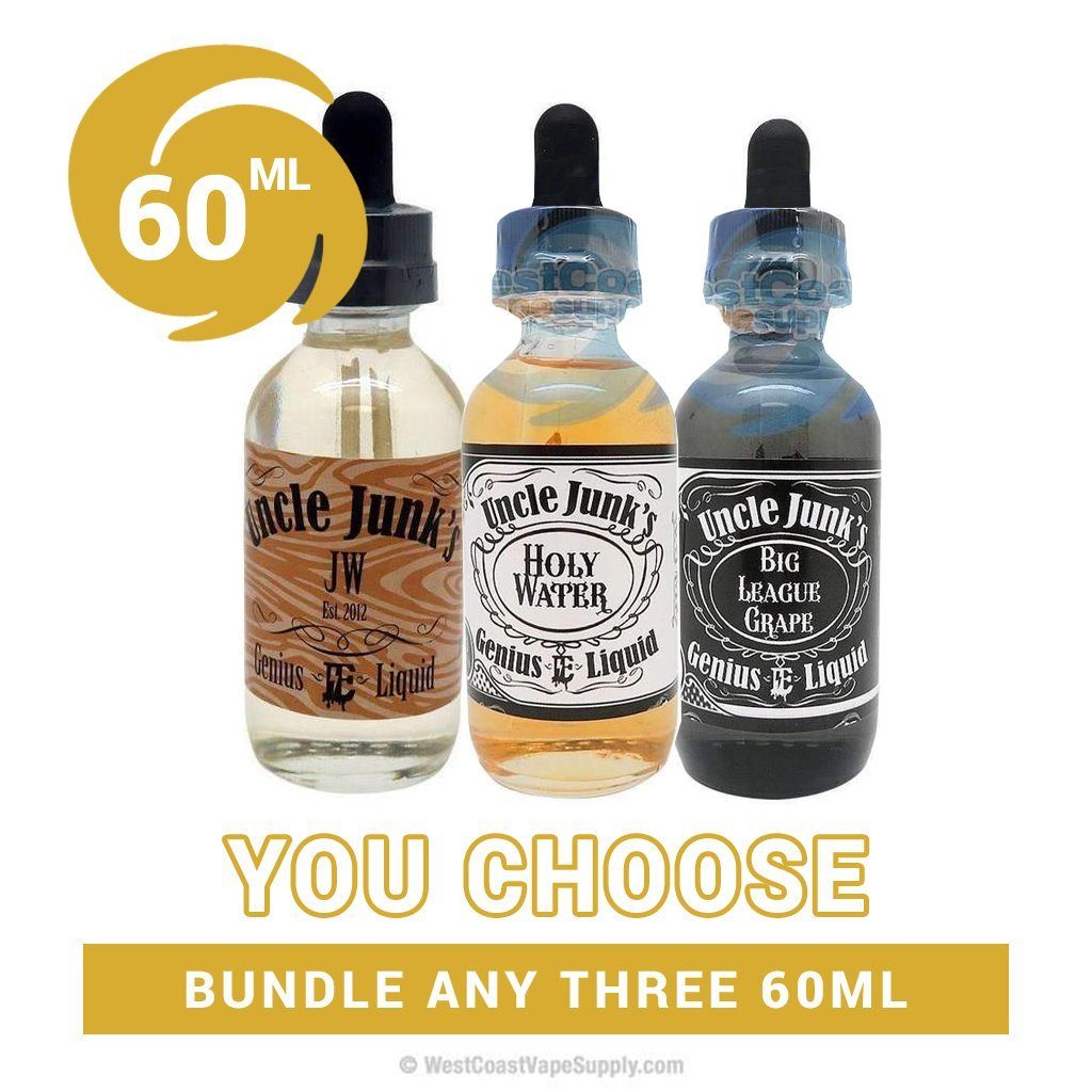 Uncle Junks 60ml Pick 3 Bundle (180ml) Vape Juice $34.99 Uncle Junks 60ml Pick 3 Bundle (180ml) Vape Juice $34.99