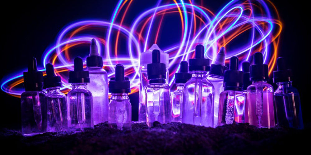 Vape Juice Glowing Background