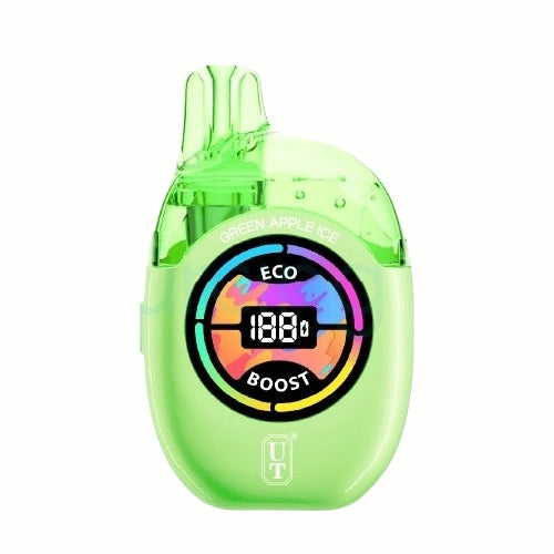 Flum UT Bar Clear Tank 50K Disposable - Green Apple Ice