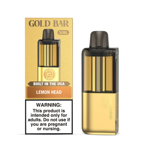gold bar lemon lime disposable vape Gold Bar Max 50K Disposable Pod