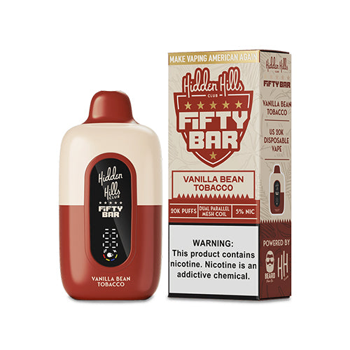 Hidden Hills Fifty Bar Disposable - Vanilla Bean Tobacco