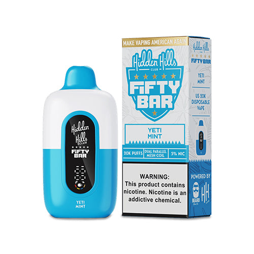 Hidden Hills Fifty Bar Disposable - Yeti Mint