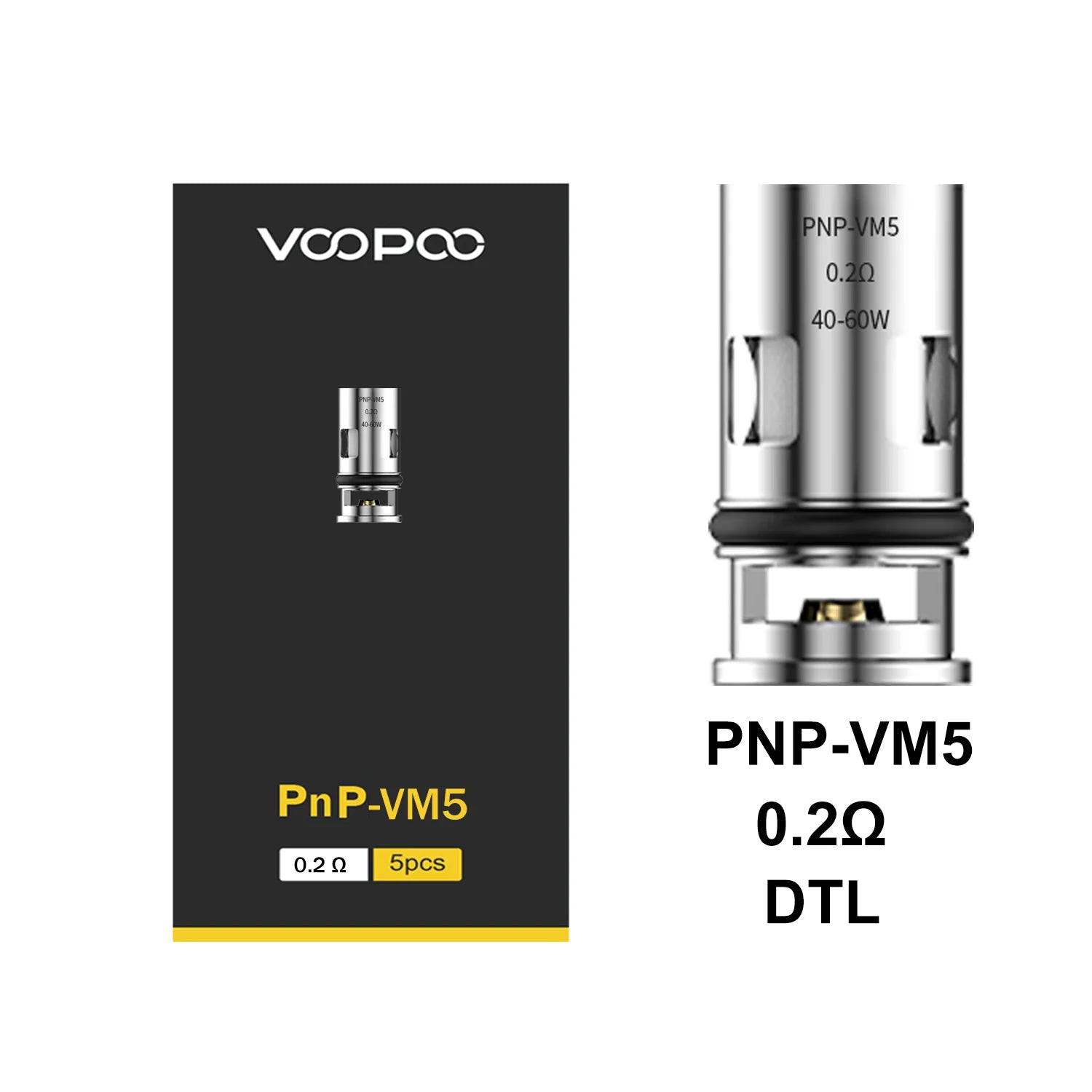 VooPoo PnP Replacement Coils 5-Pack