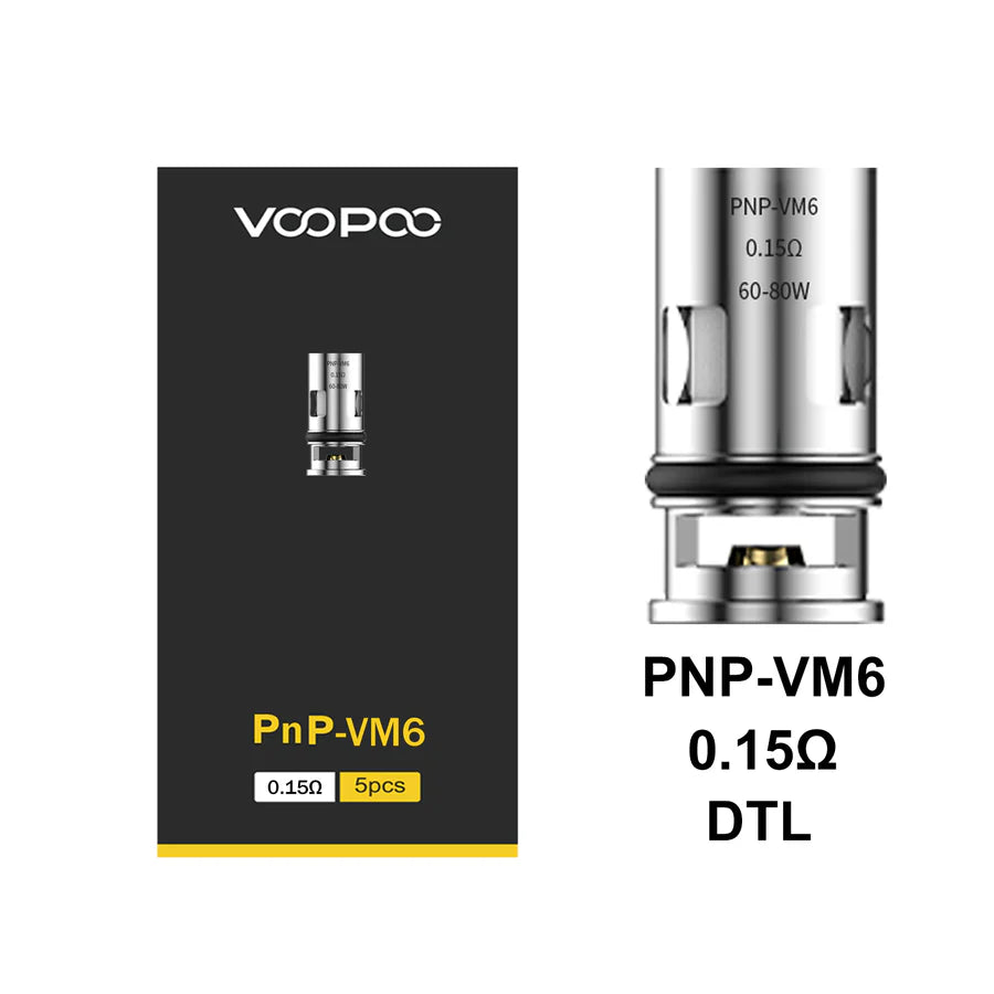 VooPoo PnP Replacement Coils 5-Pack