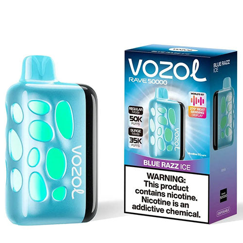 Vozol Rave 50000 Blue Razz Ice