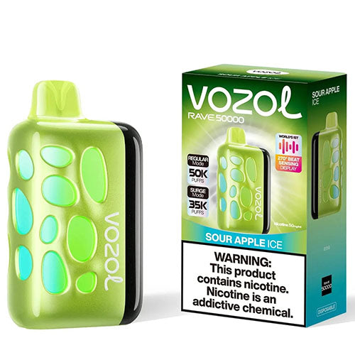 Vozol Rave 50000 Sour Apple Ice