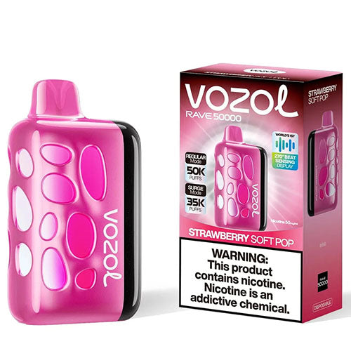 Vozol Rave 50000 Strawberry Soft Pop