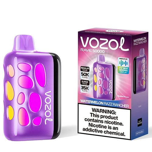 Vozol Rave 50000 Watermelon Razz Rancher