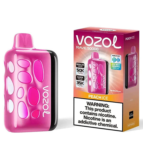Vozol Rave 50000 Peach Ice