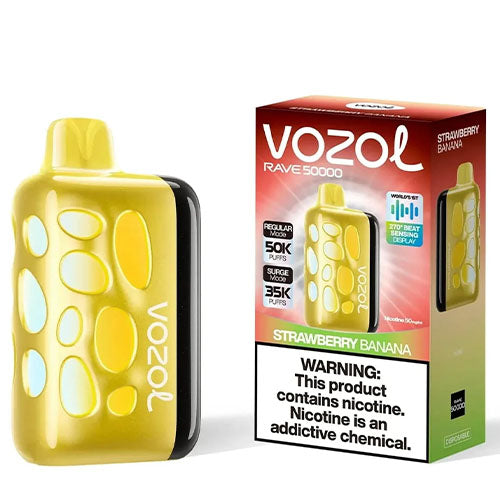 Vozol Rave 50000 Strawberry Banana