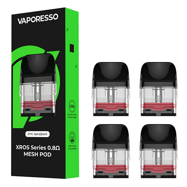 Vaporesso XROS Replacement Pods 4-Pack Vape Coils $10.99 | West Coast Vape Supply Vaporesso XROS Replacement Pods 4-Pack Vape Coils $10.99 | West Coast Vape Supply