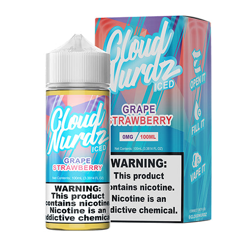 Strawberry Grape Iced by Cloud NURDZ 100ml ⋆ $12.75