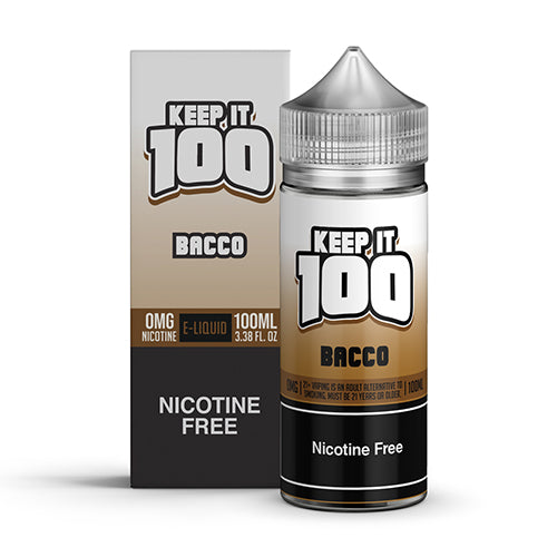 Bacco by Keep It 100 100ml $14.75 100% Authentic | West Coast Vape Supply Bacco by Keep It 100 100ml $14.75 100% Authentic | West Coast Vape Supply