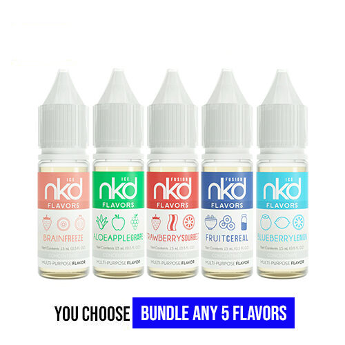 NKD Flavors DIY Vape Juice Pick 5 Bundle