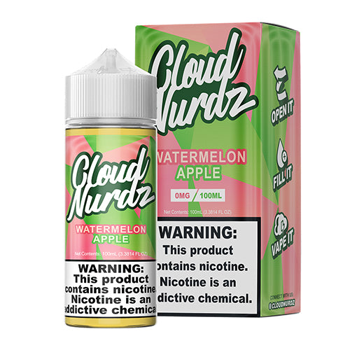 Cloud NURDZ Watermelon Apple 100ml $12.75 Cloud NURDZ Watermelon Apple 100ml $12.75