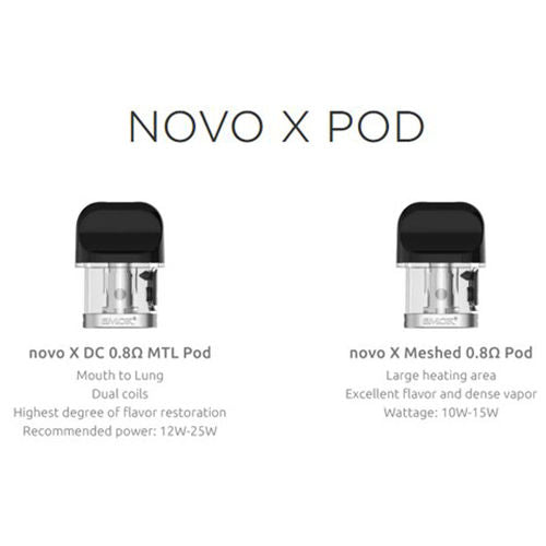 SMOK Novo X Replacement Pod Types