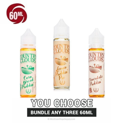 Country Clouds 60ml Pick 3 Bundle (180ml) Vape Bundle $27.99 Country Clouds 60ml Pick 3 Bundle (180ml) Vape Bundle $27.99