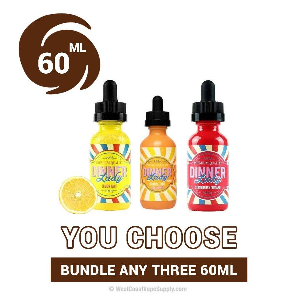Dinner Lady Vape Juice Bundle 60ml Pick 3 (180ml) $37.99 Dinner Lady Vape Juice Bundle 60ml Pick 3 (180ml) $37.99