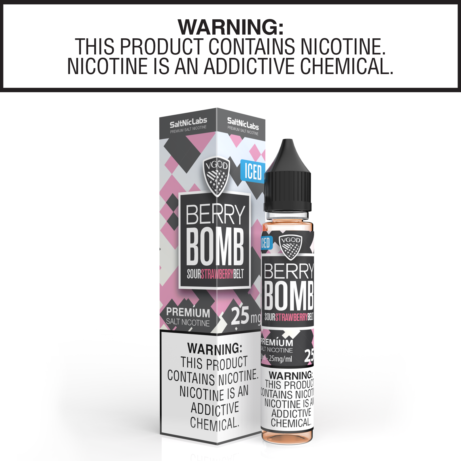 Iced Berry Bomb By VGOD Salt Nic Collection 30ml