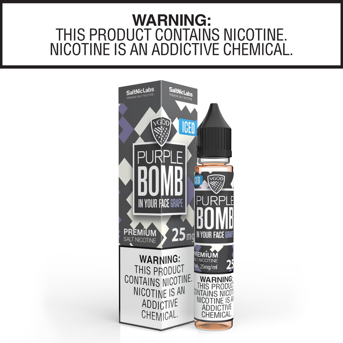 Iced Purple Bomb by VGOD Salt Nic Collection 30ml