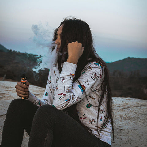 Woman Vaping Mountain View