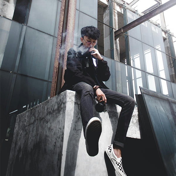 Man Vaping