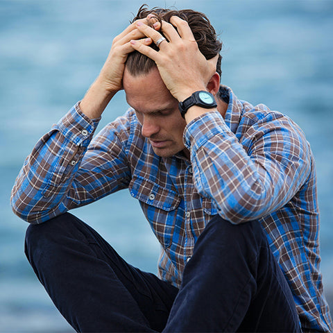 man with anxiety